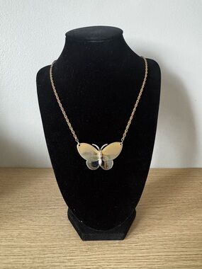 Gold Butterfly Pendant Necklace - Women Jewelry